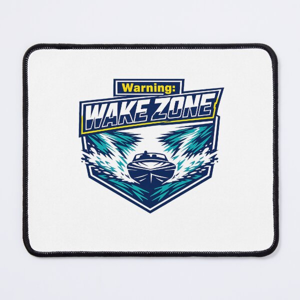 Item preview, Warning Wake Zone Powerboat Lake Life Enthusiast Gift designed and sold by chattsuede.