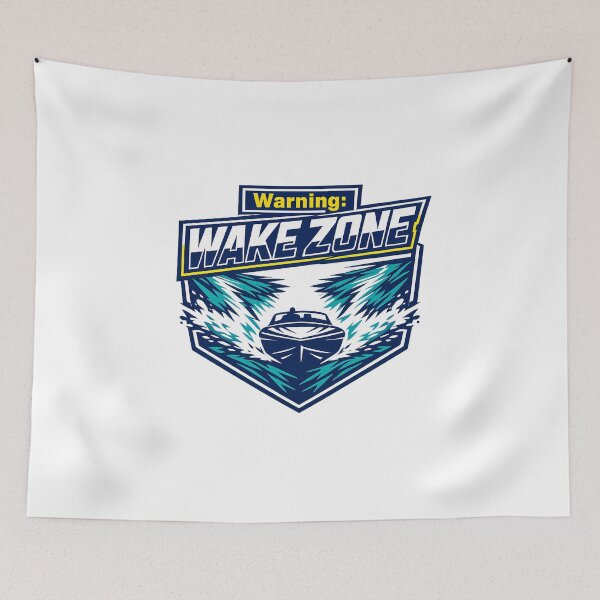 Item preview, Warning Wake Zone Powerboat Lake Life Enthusiast Gift designed and sold by chattsuede.