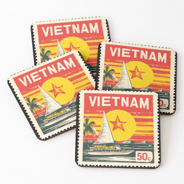 Item preview, Vietnam Vintage Postage Stamp - Halong Bay Junk designed and sold by tiigerdad.