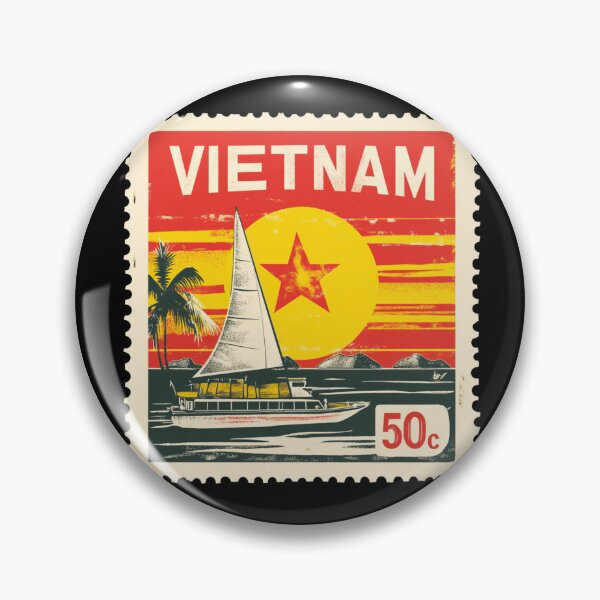 Item preview, Vietnam Vintage Postage Stamp - Halong Bay Junk designed and sold by tiigerdad.