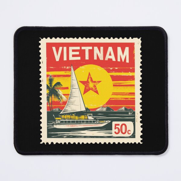 Item preview, Vietnam Vintage Postage Stamp - Halong Bay Junk designed and sold by tiigerdad.