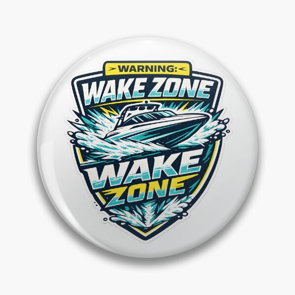 Item preview, Warning Wake Zone Boating Humor For Lake Life designed and sold by chattsuede.