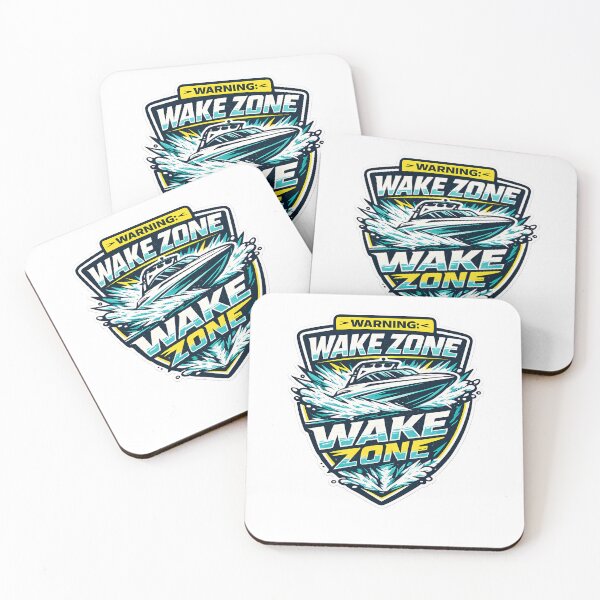 Item preview, Warning Wake Zone Boating Humor For Lake Life designed and sold by chattsuede.