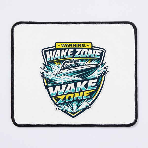 Item preview, Warning Wake Zone Boating Humor For Lake Life designed and sold by chattsuede.