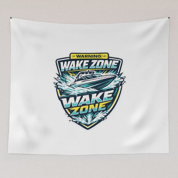 Item preview, Warning Wake Zone Boating Humor For Lake Life designed and sold by chattsuede.