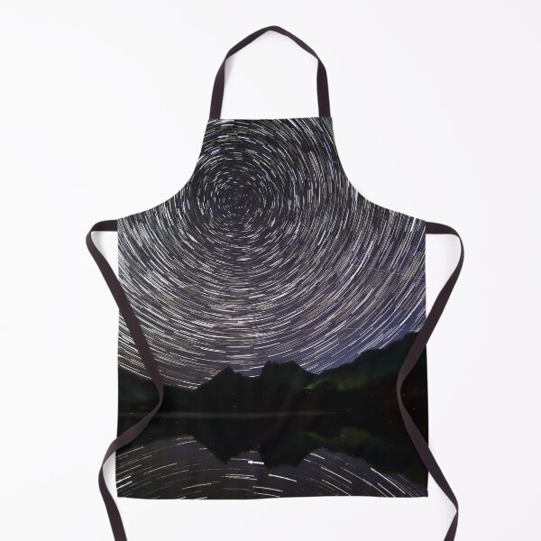Item preview, Star trails over mountain lake designed and sold by Nightscapes.