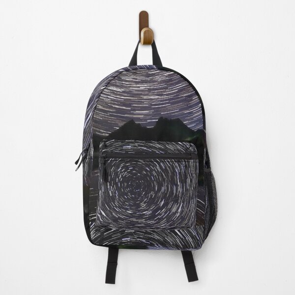Item preview, Star trails over mountain lake designed and sold by Nightscapes.