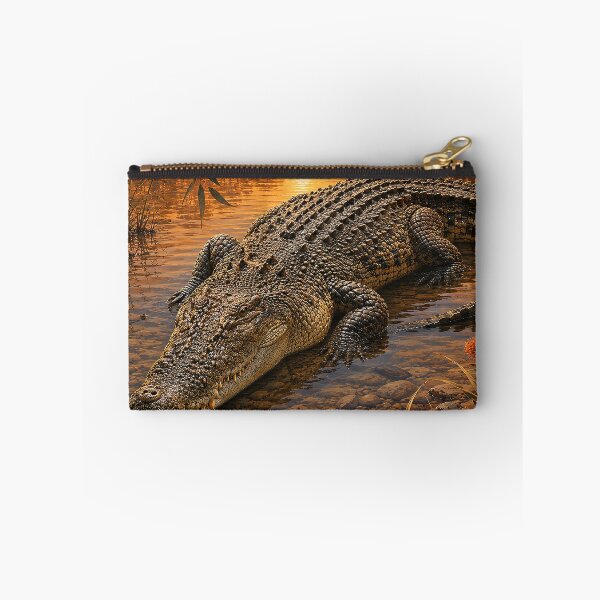 Item preview, Sunset Crocodile in the Billabong designed and sold by Pixel Junkies Studio.