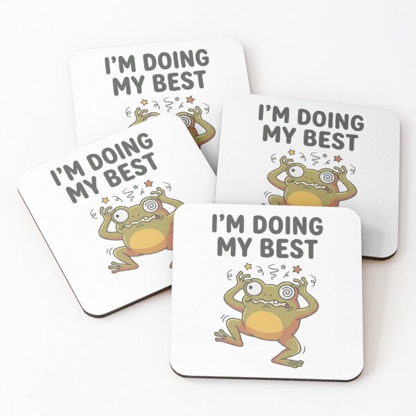 Item preview, Funny Frog I'm Doing My Best T-Shirt – Chaotic Meme Frog Design designed and sold by DIRTYSKETCHH.