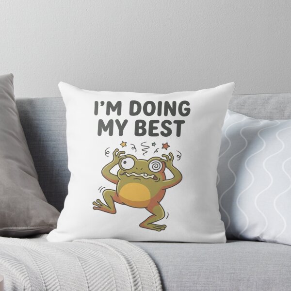 Item preview, Funny Frog I'm Doing My Best T-Shirt – Chaotic Meme Frog Design designed and sold by DIRTYSKETCHH.
