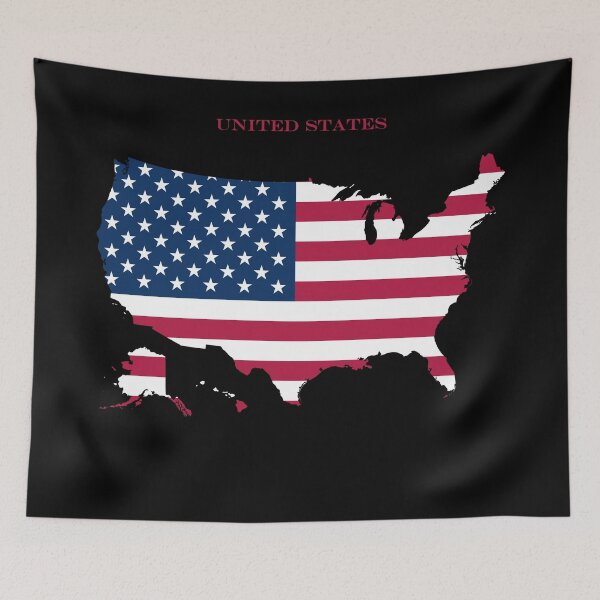 Item preview, United States Map Flag Silhouette USA Pride Patriotic Gift designed and sold by NTGUILTY.