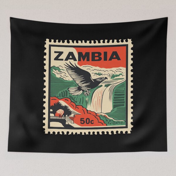 Item preview, Zambia Vintage Postage Stamp - Victoria Falls designed and sold by tiigerdad.