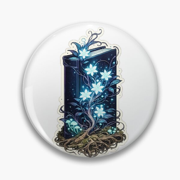 Item preview, Dark Academia Fantasy Book With Glowing Flowers designed and sold by chattsuede.