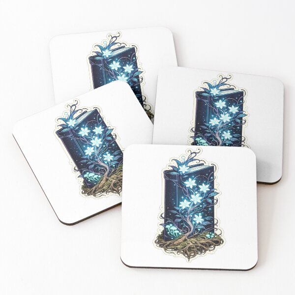 Item preview, Dark Academia Fantasy Book With Glowing Flowers designed and sold by chattsuede.