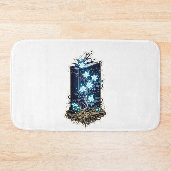 Item preview, Dark Academia Fantasy Book With Glowing Flowers designed and sold by chattsuede.
