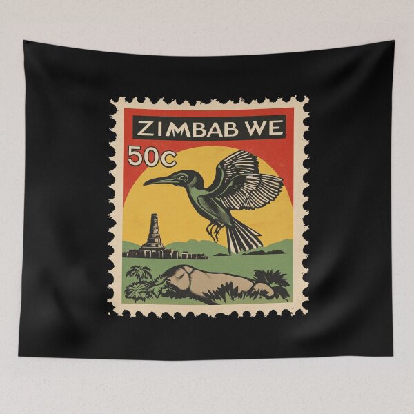 Item preview, Zimbabwe Vintage Postage Stamp - Zimbabwe Bird designed and sold by tiigerdad.