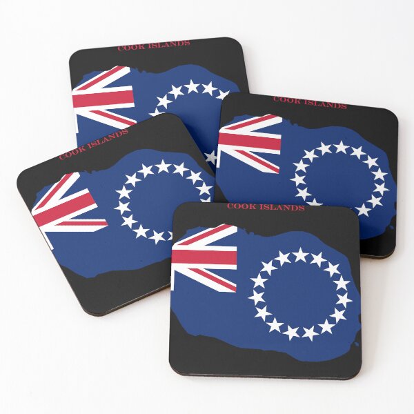 Item preview, Cook Islands Map Flag Silhouette South Pacific Heritage Gift designed and sold by NTGUILTY.