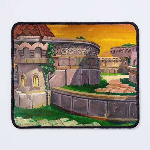 Item preview, Town Square Oil Painting Print Spyro the Dragon designed and sold by lozdavis.