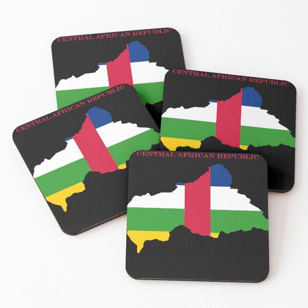 Item preview, Central African Republic Map Flag Silhouette CAR Pride Heritage Gift designed and sold by NTGUILTY.