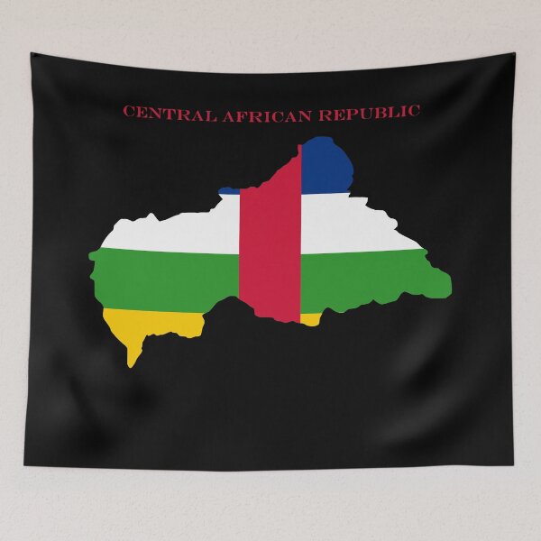 Item preview, Central African Republic Map Flag Silhouette CAR Pride Heritage Gift designed and sold by NTGUILTY.