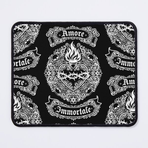 Item preview, Amore Immortale Gothic Sacred Heart & Skulls White designed and sold by Skulls & Calaveras.