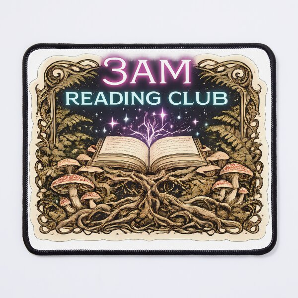 Item preview, 3am Reading Club Dark Cottagecore Fantasy Book Lover designed and sold by chattsuede.