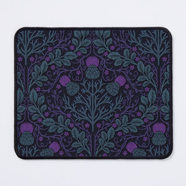 Item preview, Dark Cottagecore Thistle in Purple and Green designed and sold by EarthFaeryDSGN.