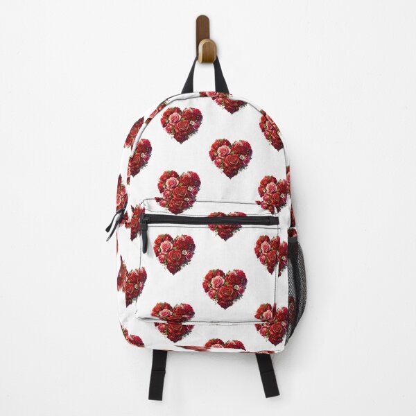 Item preview, Heart Shaped Flowers Red Roses Soft Roses White Flowers Golden Berries Romantic Art designed and sold by Good Vibes .