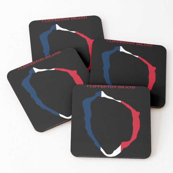 Item preview, Clipperton Island Map Flag Silhouette Pacific Atoll Heritage Gift designed and sold by NTGUILTY.