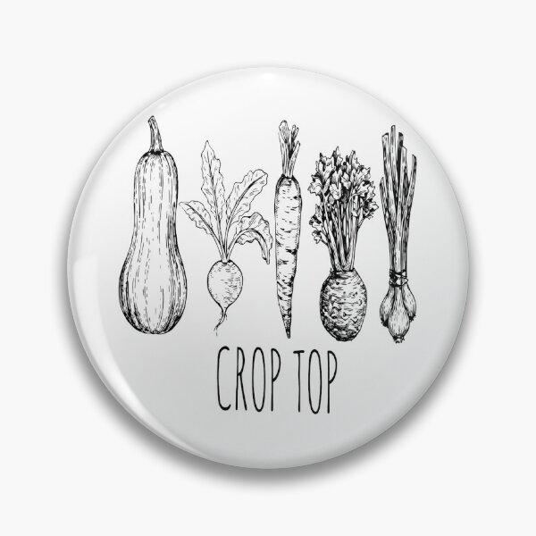 Item preview, Vintage Vegetable Garden Crop Top Pun - Hand-Drawn Botanical Sketch designed and sold by haitrieuic96.