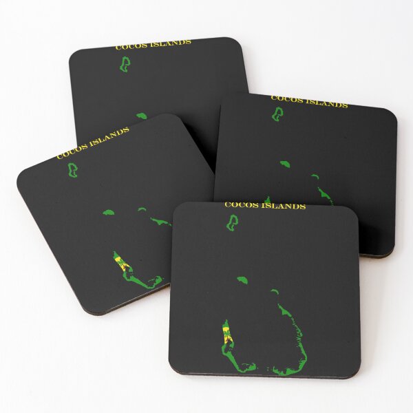 Item preview, Cocos Islands Map Flag Silhouette Keeling Islands Pride Gift designed and sold by NTGUILTY.