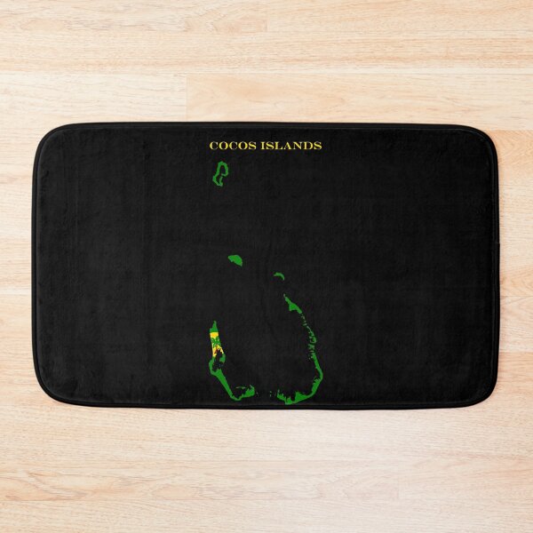 Item preview, Cocos Islands Map Flag Silhouette Keeling Islands Pride Gift designed and sold by NTGUILTY.