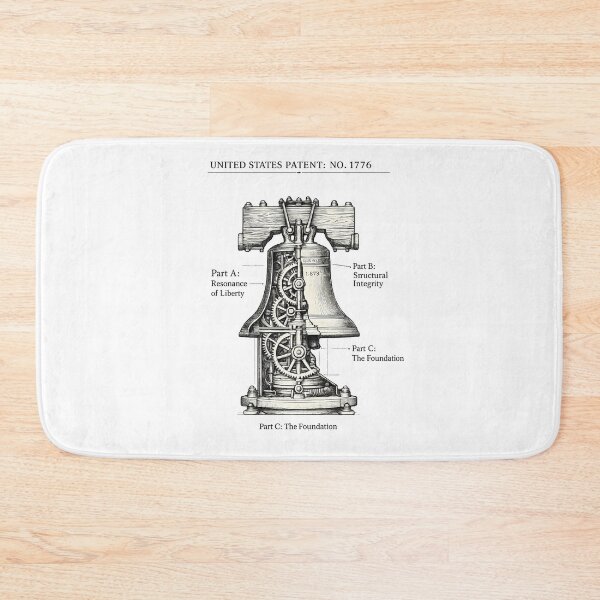 Item preview, Steampunk Liberty Bell Patent Illustration designed and sold by chattsuede.