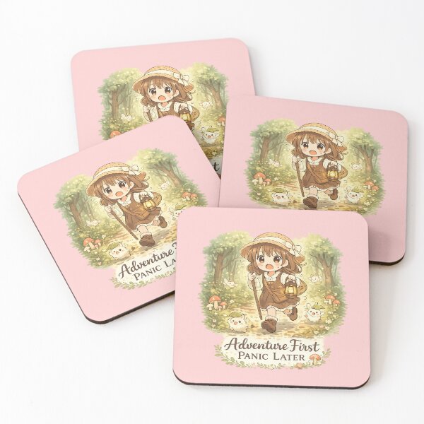 Item preview, Adventure First Panic Later Funny Anime Cute Girl Forest Explorer Design designed and sold by Im-Ara.