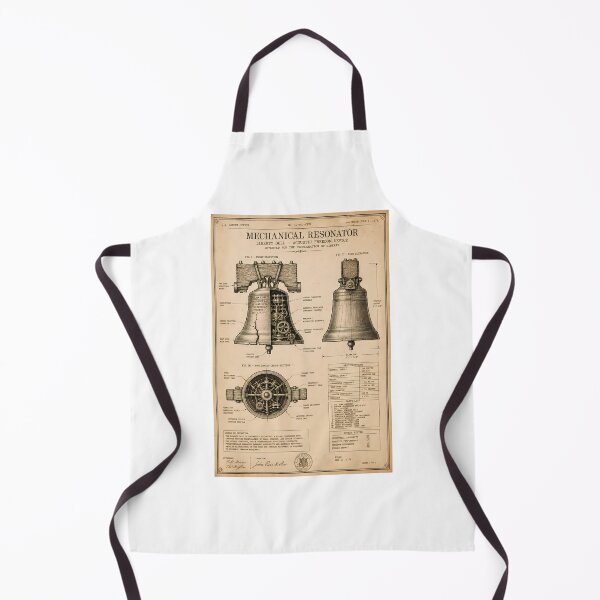 Item preview, Mechanical Resonator Liberty Bell Patent Diagram Blueprint designed and sold by chattsuede.