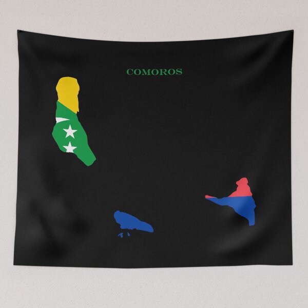 Item preview, Comoros Map Flag Silhouette Comorian Pride Heritage Gift designed and sold by NTGUILTY.