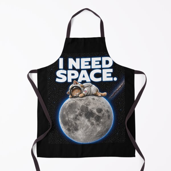 Item preview, I NEED SPACE. Orange Tubby Moon Cat Shirt Cosmic Cat Space Aesthetic Minimal designed and sold by SpicaCats.