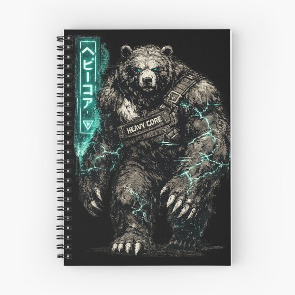 Item preview, Cyberpunk Heavy Core Bear – Futuristic Grizzly Streetwear Graphic designed and sold by JonelCrafts.