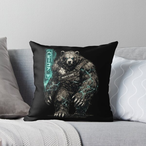 Item preview, Cyberpunk Heavy Core Bear – Futuristic Grizzly Streetwear Graphic designed and sold by JonelCrafts.