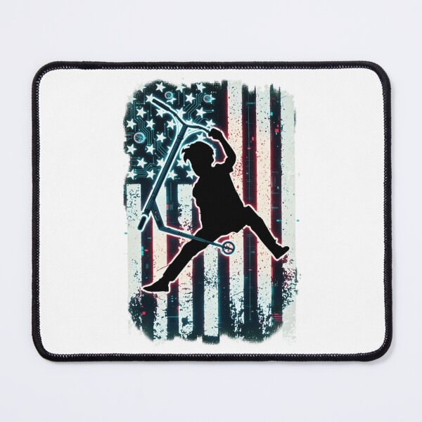 Item preview, Scooter Trick American Flag Grunge Skill designed and sold by Neonmorgan.