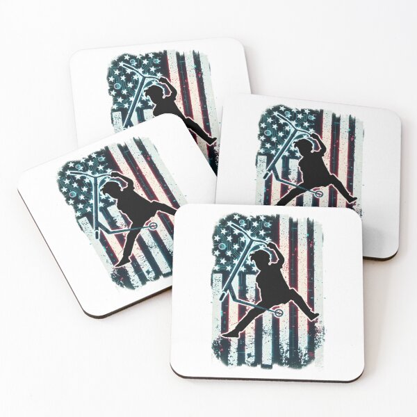 Item preview, Scooter Trick American Flag Grunge Skill designed and sold by Neonmorgan.
