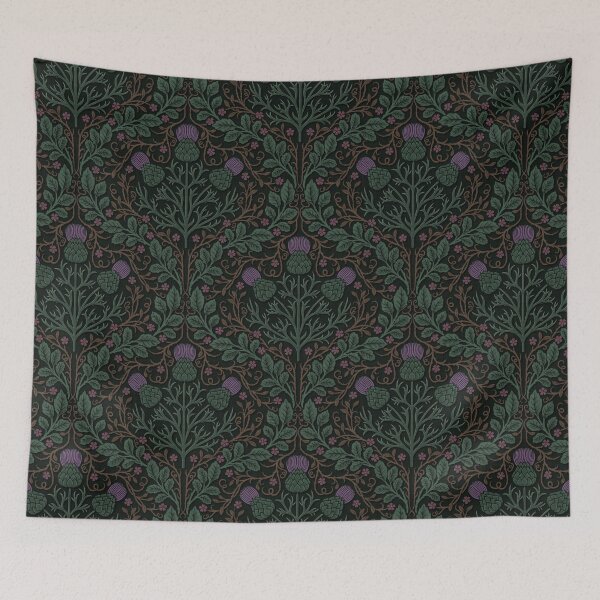 Item preview, William Morris-Inspired Thistle Flower - Vintage Botanical designed and sold by EarthFaeryDSGN.