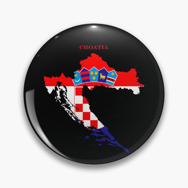 Item preview, Croatia Map Flag Silhouette Croatian Pride Heritage Gift designed and sold by NTGUILTY.