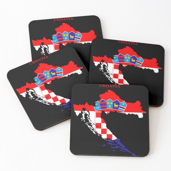 Item preview, Croatia Map Flag Silhouette Croatian Pride Heritage Gift designed and sold by NTGUILTY.
