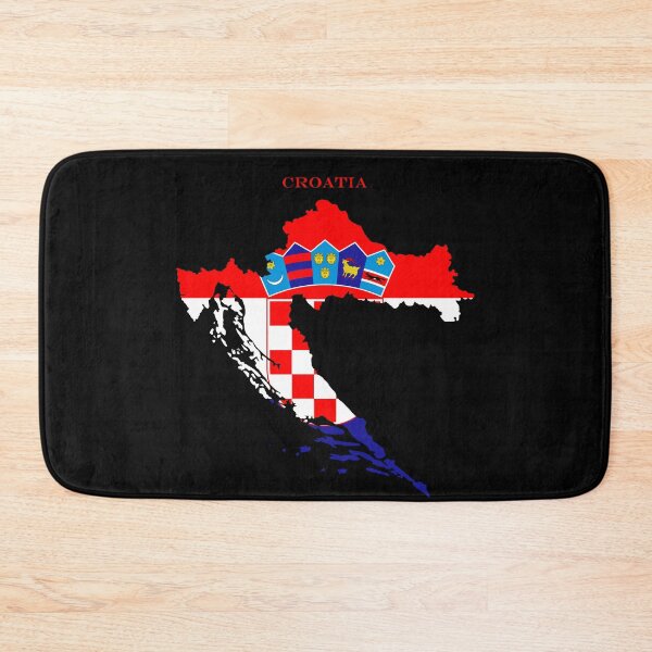 Item preview, Croatia Map Flag Silhouette Croatian Pride Heritage Gift designed and sold by NTGUILTY.