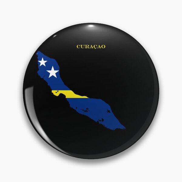 Item preview, Curaçao Map Flag Silhouette Dutch Caribbean Pride Heritage Gift designed and sold by NTGUILTY.