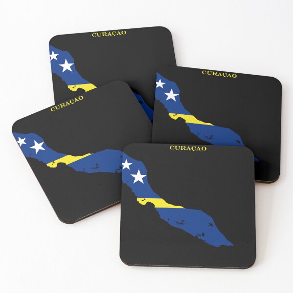 Item preview, Curaçao Map Flag Silhouette Dutch Caribbean Pride Heritage Gift designed and sold by NTGUILTY.