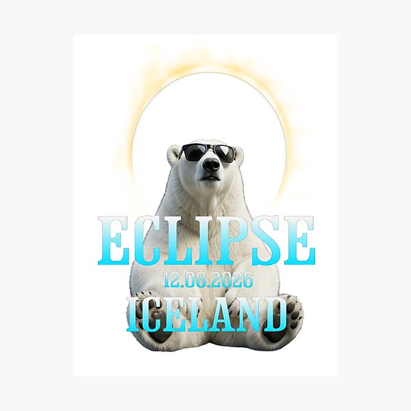 Item preview, Total Solar Eclipse 2026 Iceland  designed and sold by TheEndDesign.
