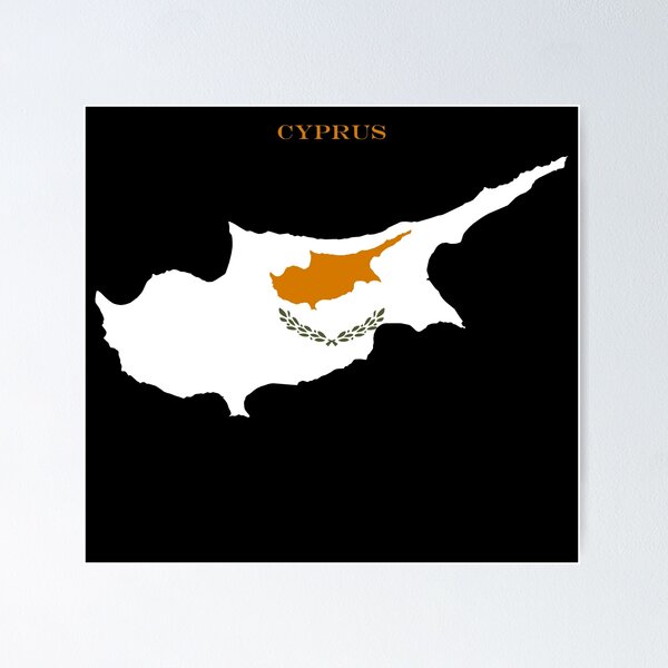 Item preview, Cyprus Map Flag Silhouette Cypriot Pride Heritage Peace Gift designed and sold by NTGUILTY.