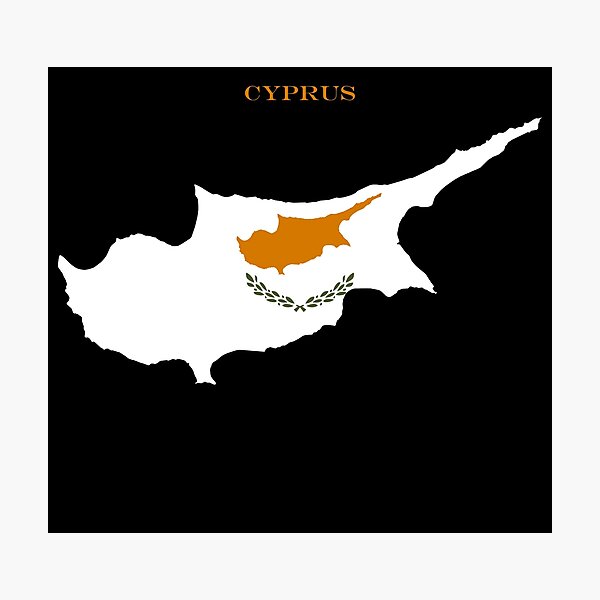 Item preview, Cyprus Map Flag Silhouette Cypriot Pride Heritage Peace Gift designed and sold by NTGUILTY.